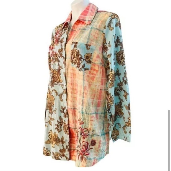 Soft Surroundings Floral Patchwork Tunic - Multicolor - Picture 4 of 10